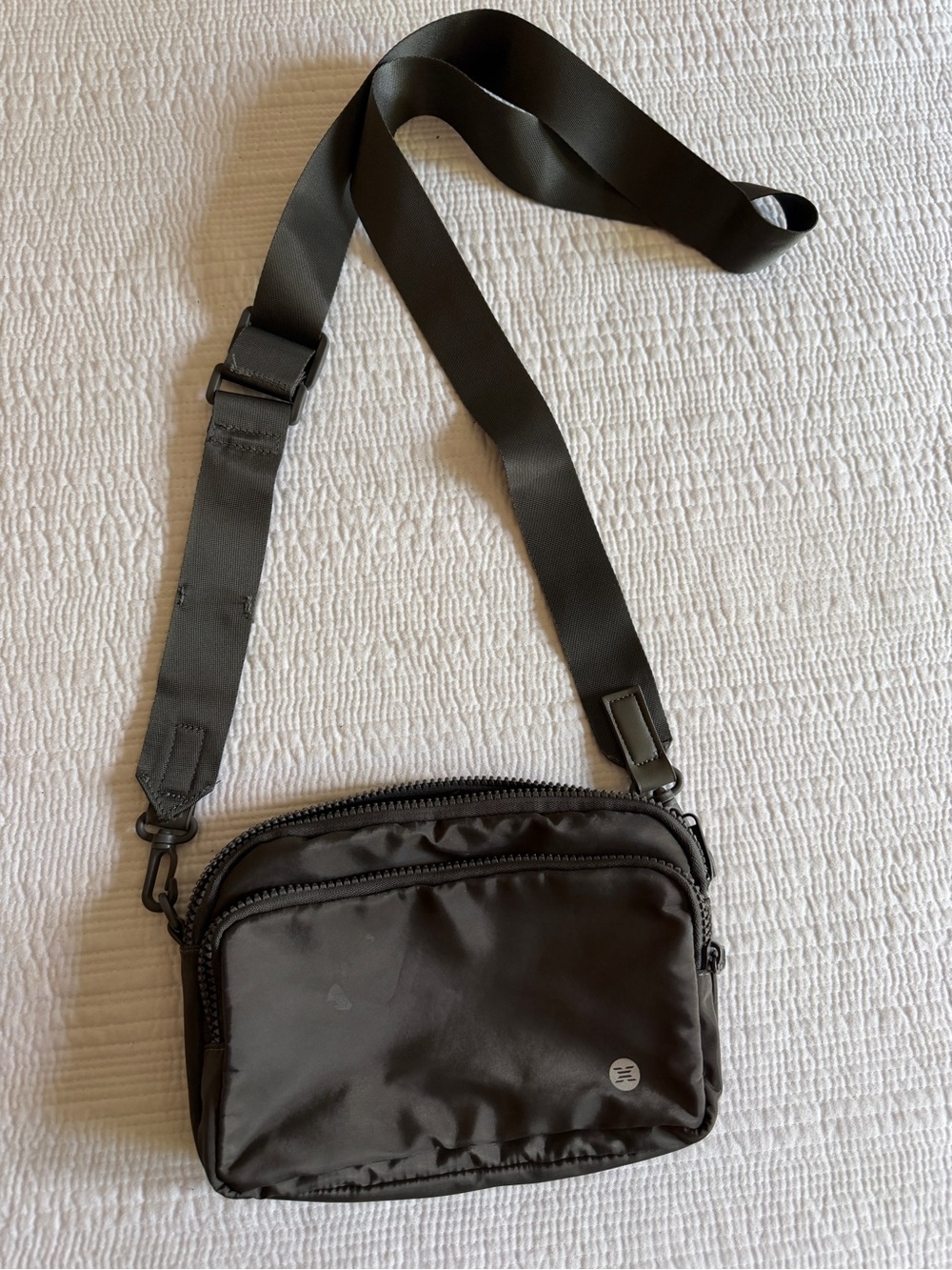 Black Crossbody Shoulder Bag - Lightweight Everyday Carry